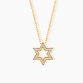 0.15 ct. Diamond Star of David Necklace