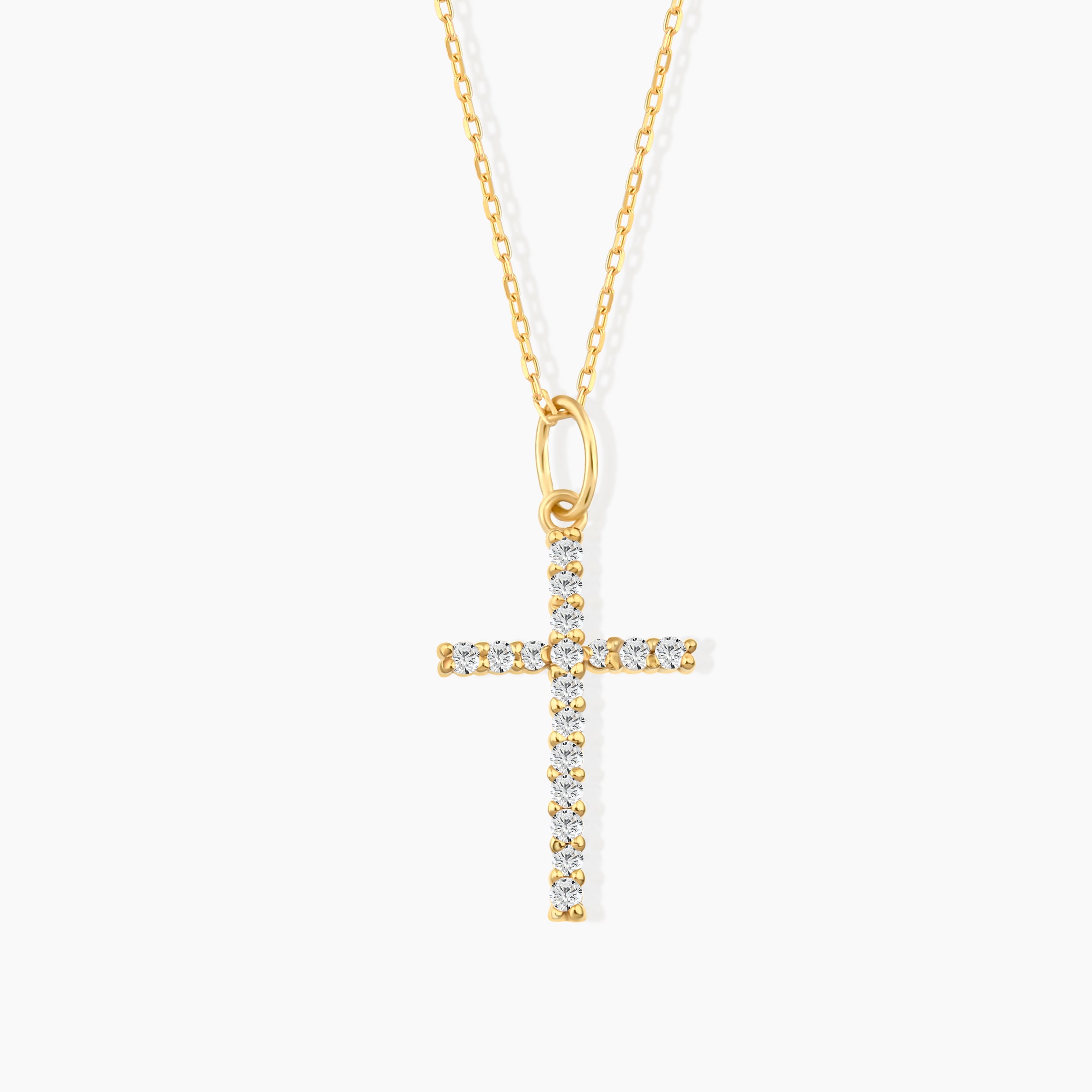 Diamond Cross Pendant Necklace