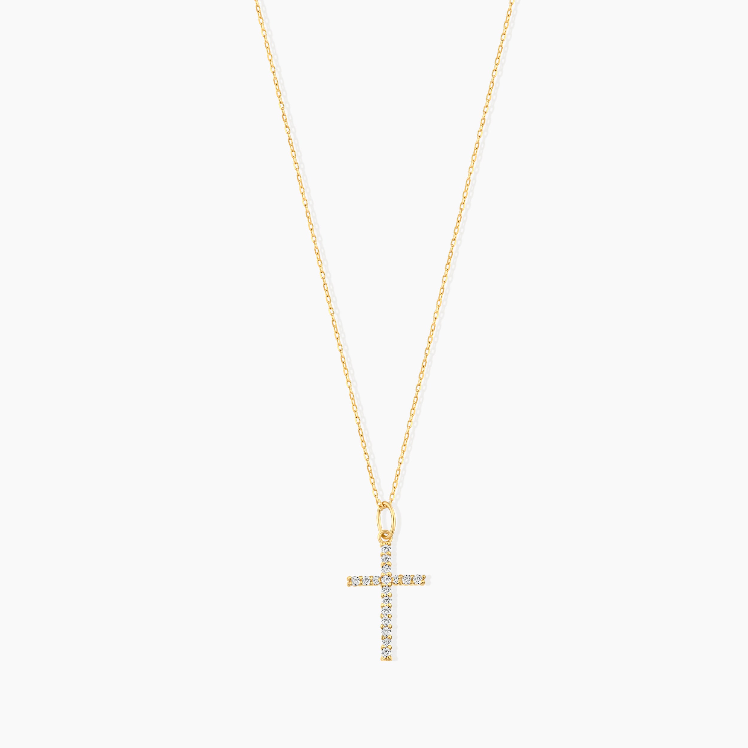 Diamond Cross Pendant Necklace