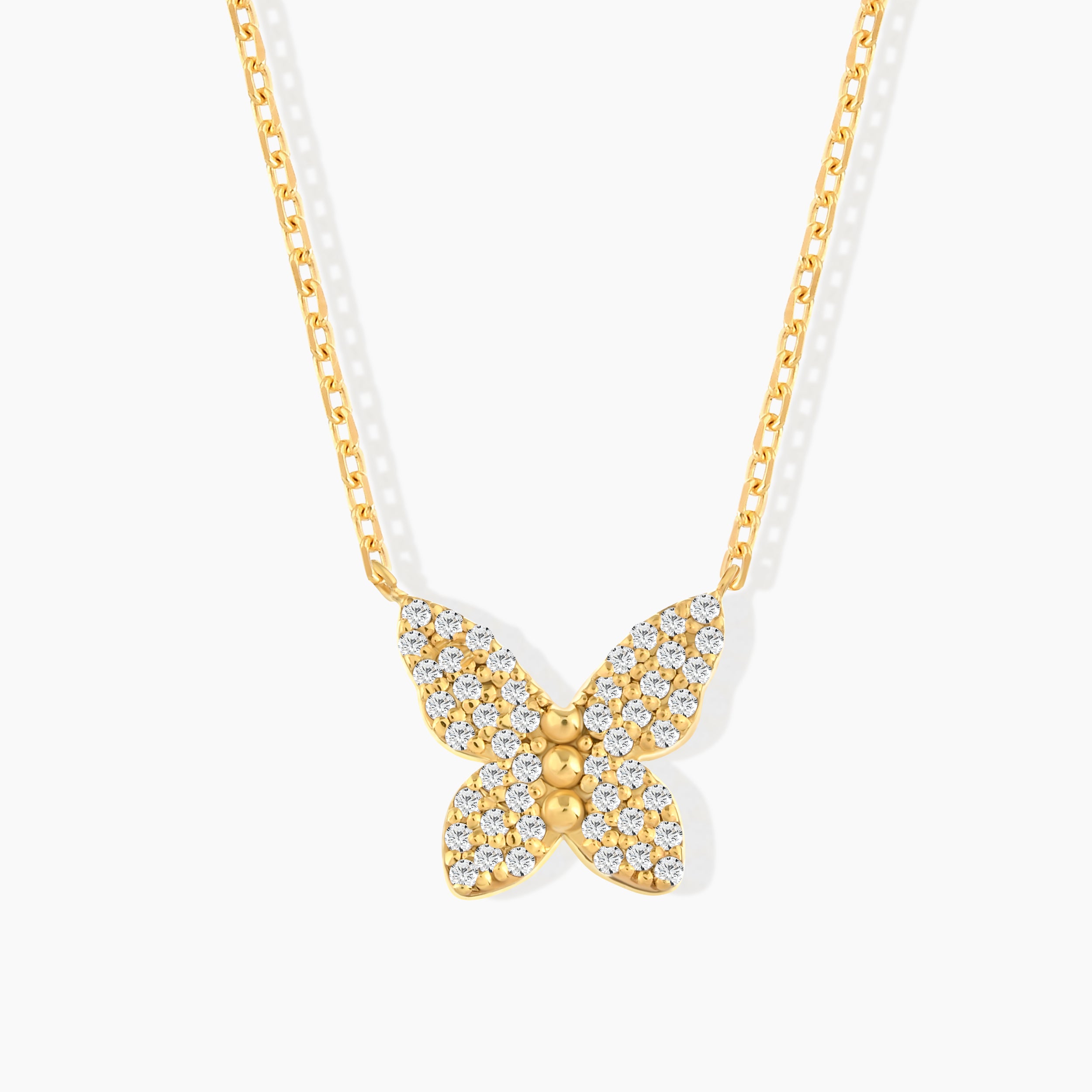 Diamond Butterfly Necklace