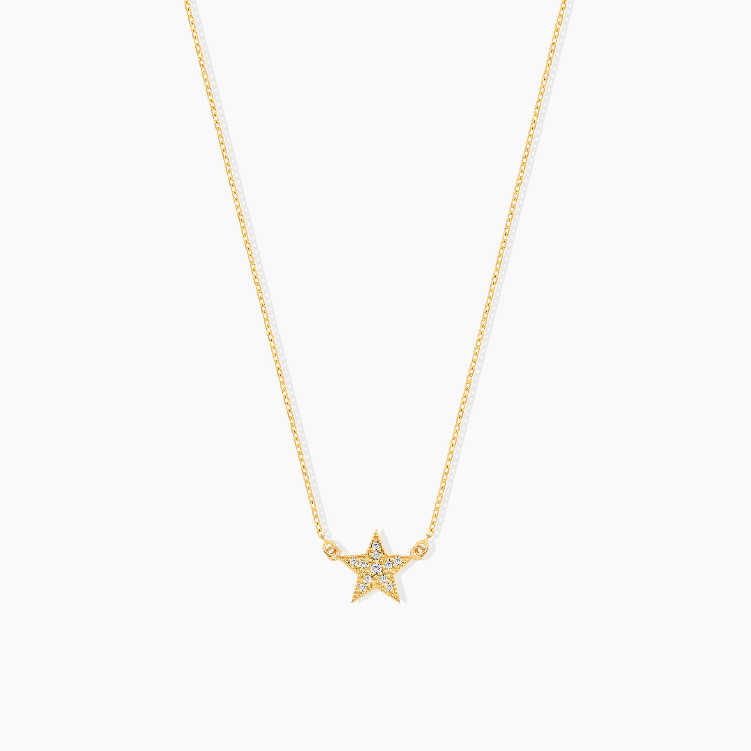 Diamond Pave Star Necklace