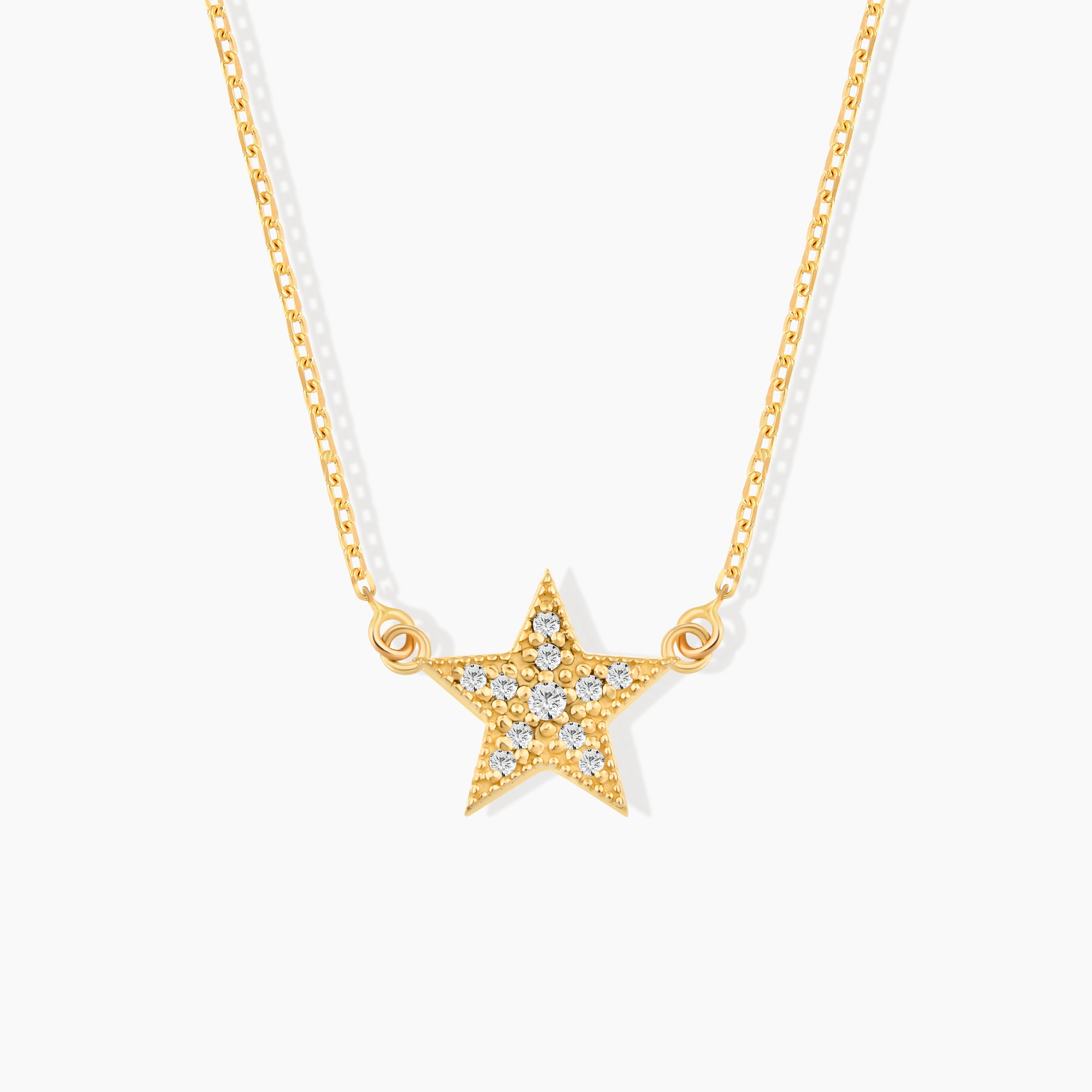 Diamond Pave Star Necklace