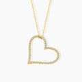 Diamond Open Heart Necklace