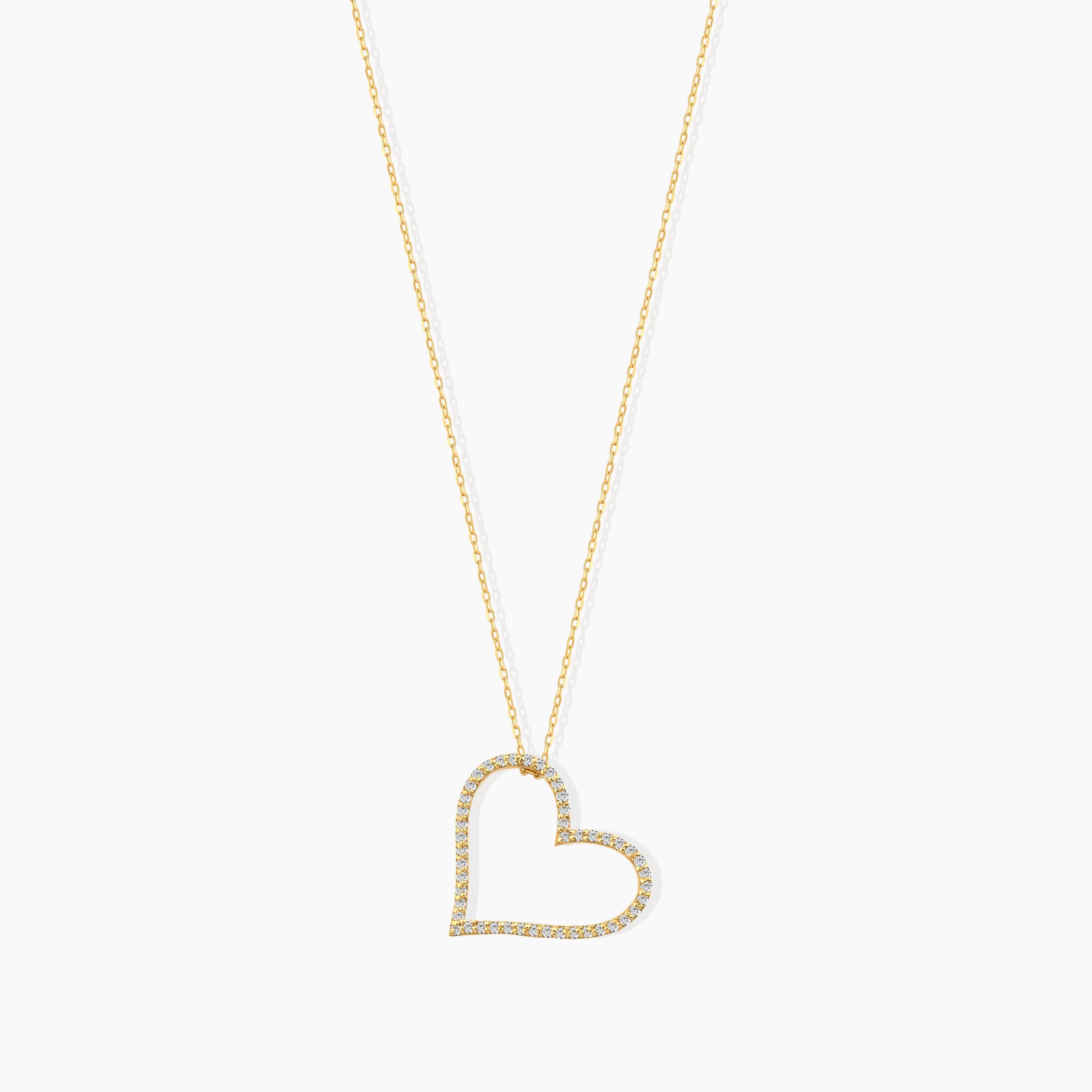 Diamond Open Heart Necklace