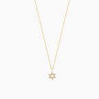 Diamond Star of David Necklace
