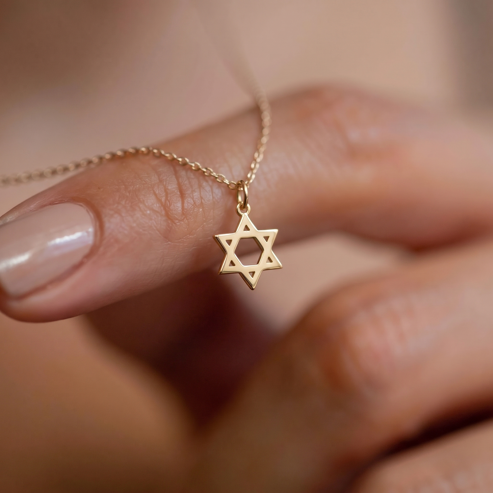 Dainty Star of David Necklace