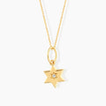 Dainty Diamond Star of David Necklace