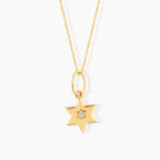 Dainty Diamond Star of David Necklace