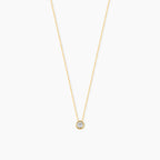 Diamond Bezel Solitaire Necklace