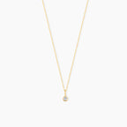 Bezel Diamond Pendant Necklace