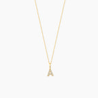 Diamond Initial Letter Necklace