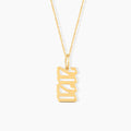 Custom Year Date Pendant Necklace
