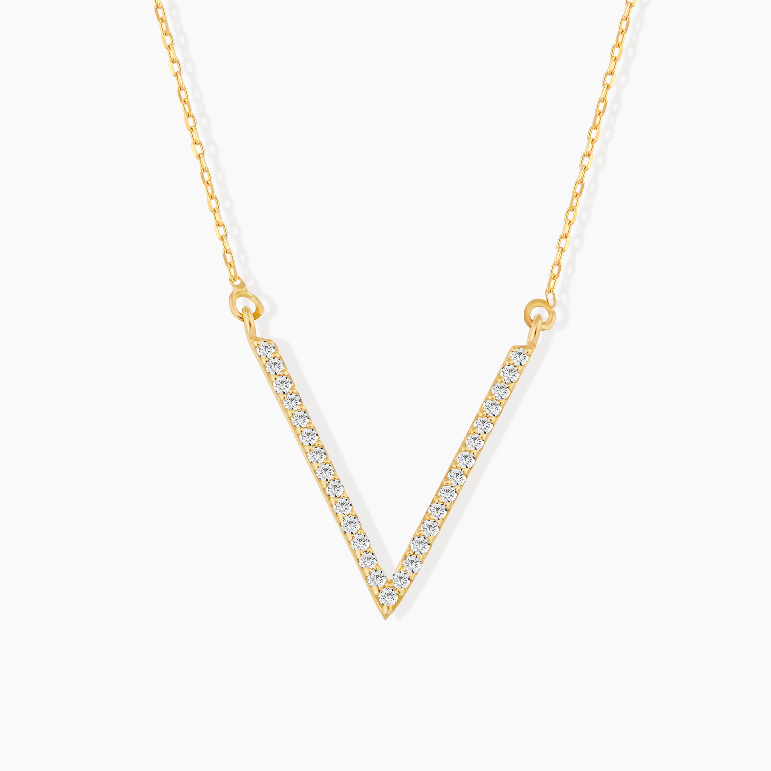 Diamond V Shape Necklace