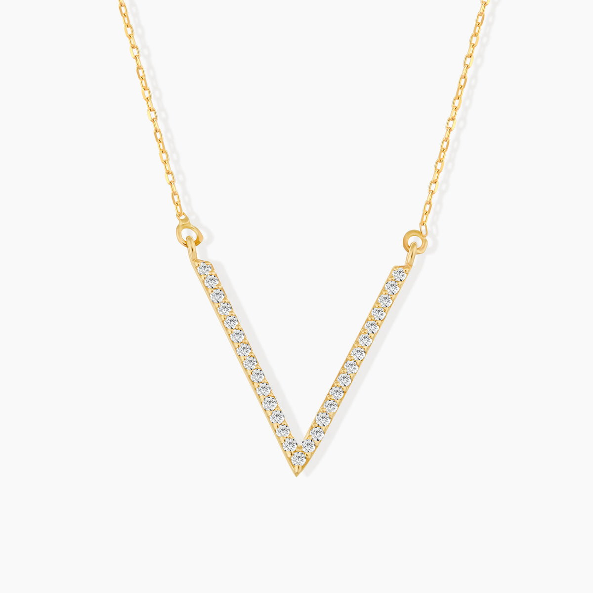 Diamond V Shape Necklace