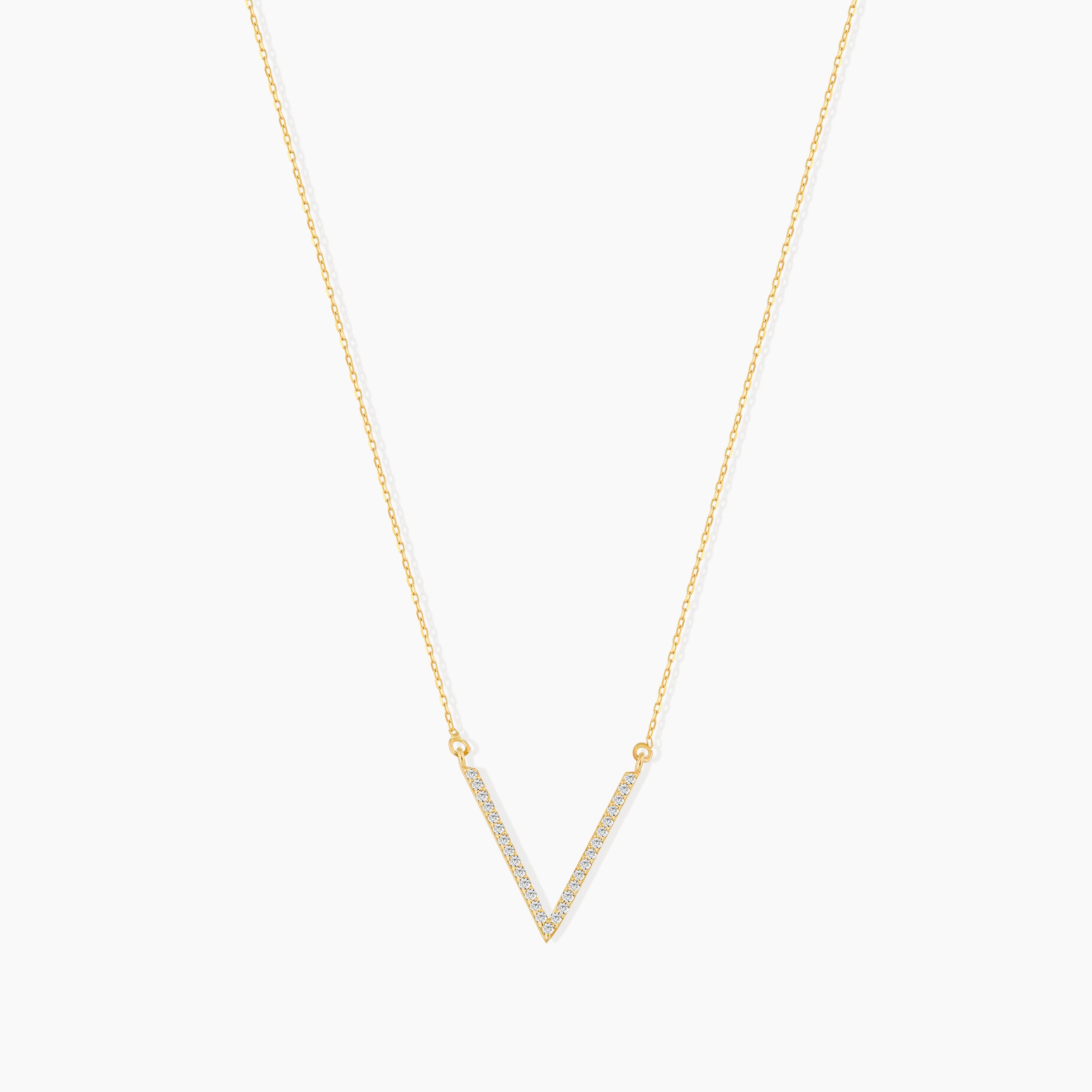 Diamond V Shape Necklace
