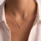 Diamond V Shape Necklace