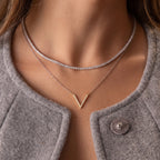 Diamond V Shape Necklace