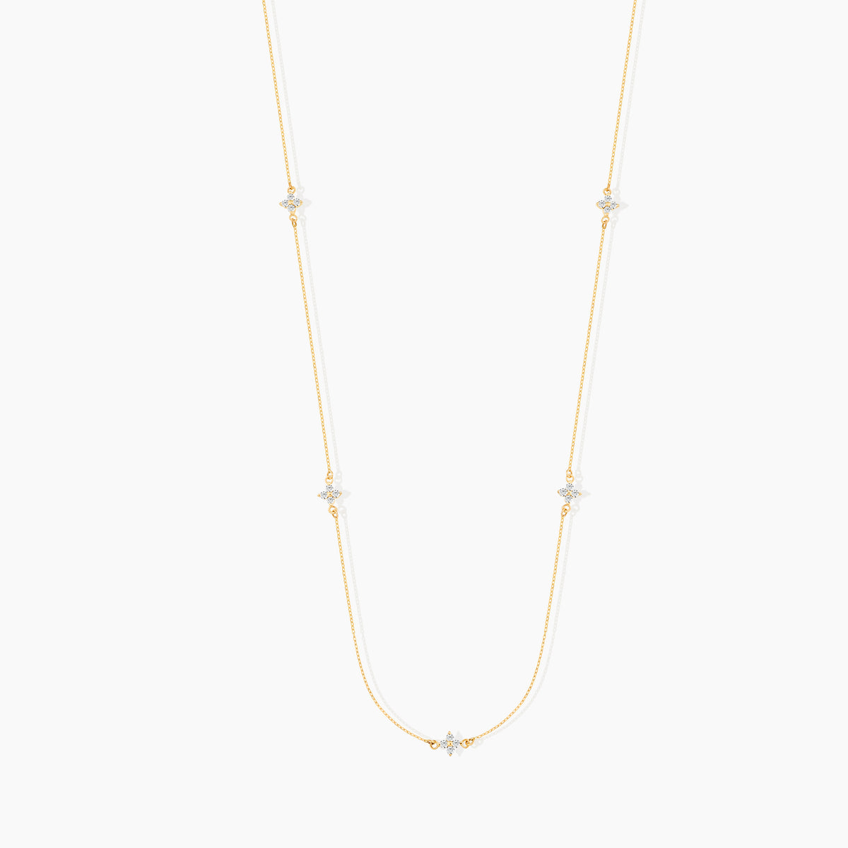 Diamond Four Leaf Clover Necklace