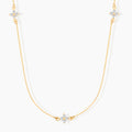 Diamond Clover Station Necklace