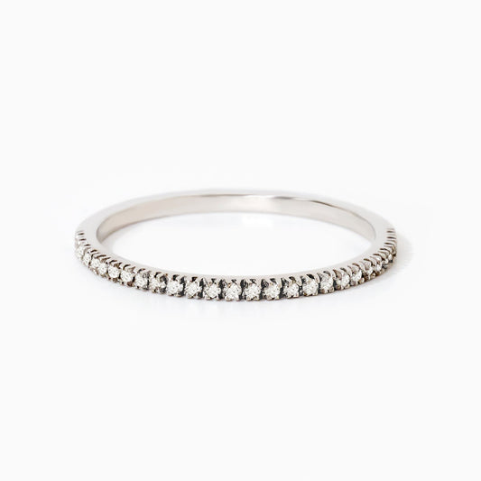 Diamond Half Eternity Stackable Ring
