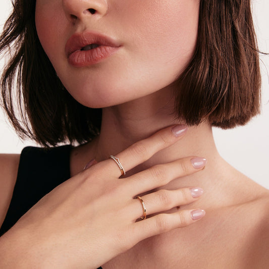 Diamond Half Eternity Band Ring