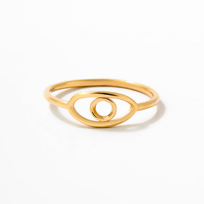 Evil Eye Open Stack Ring