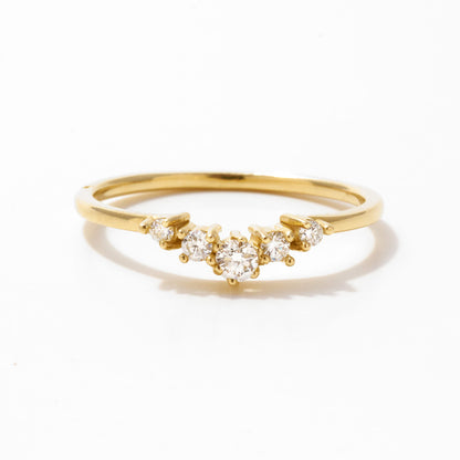 Birthstone Stacking Ring in 14k Solid Gold