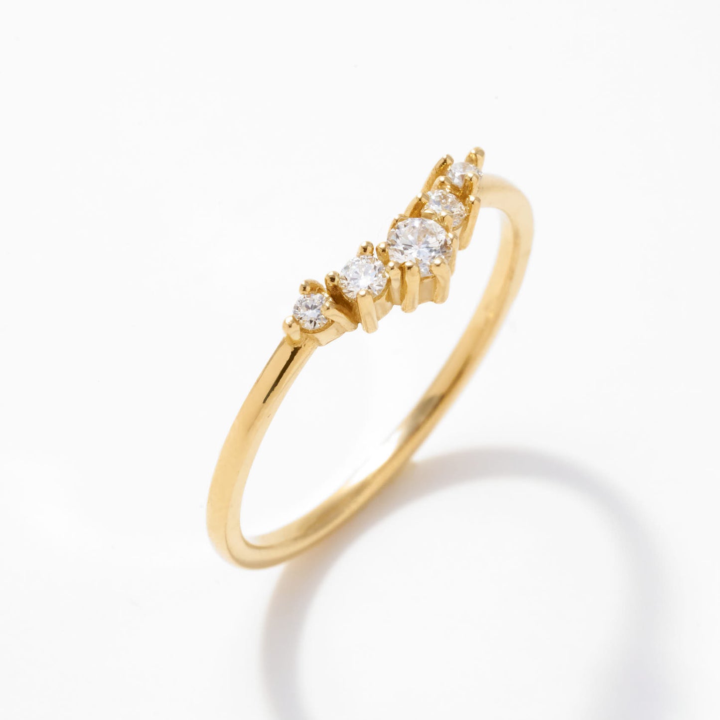 Birthstone Stacking Ring in 14k Solid Gold