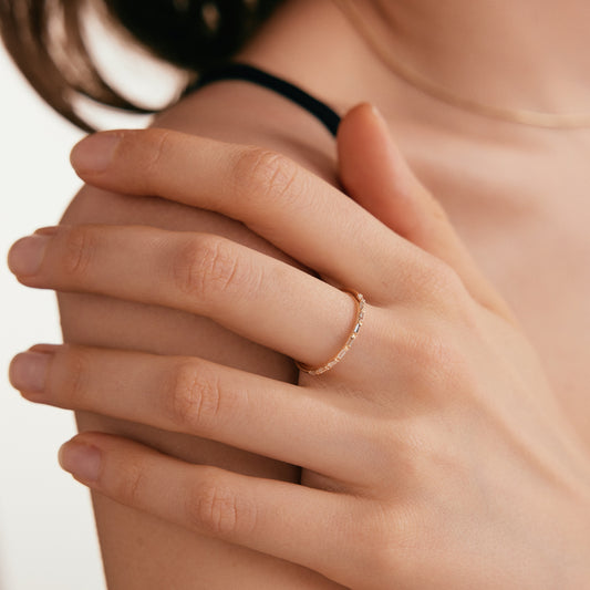 Baguette Half Eternity Ring