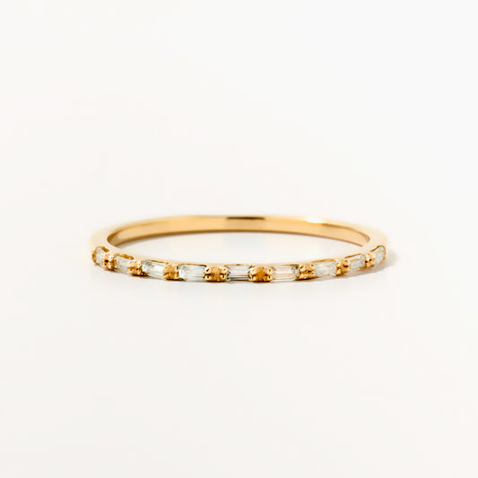 Baguette Half Eternity Ring