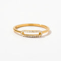 Diamond Paperclip Ring