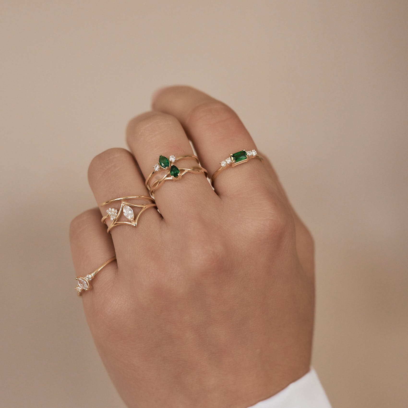 Baquette Birthstone Ring