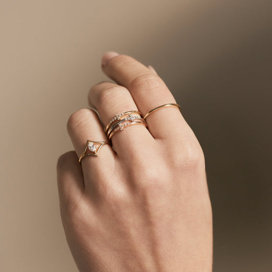 Personalized Marquise Ring