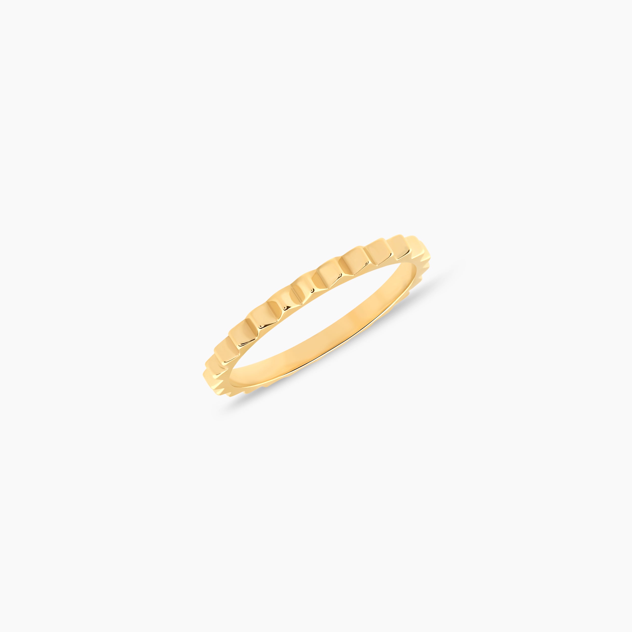 Fluted Ring - Ribbed Texture Band