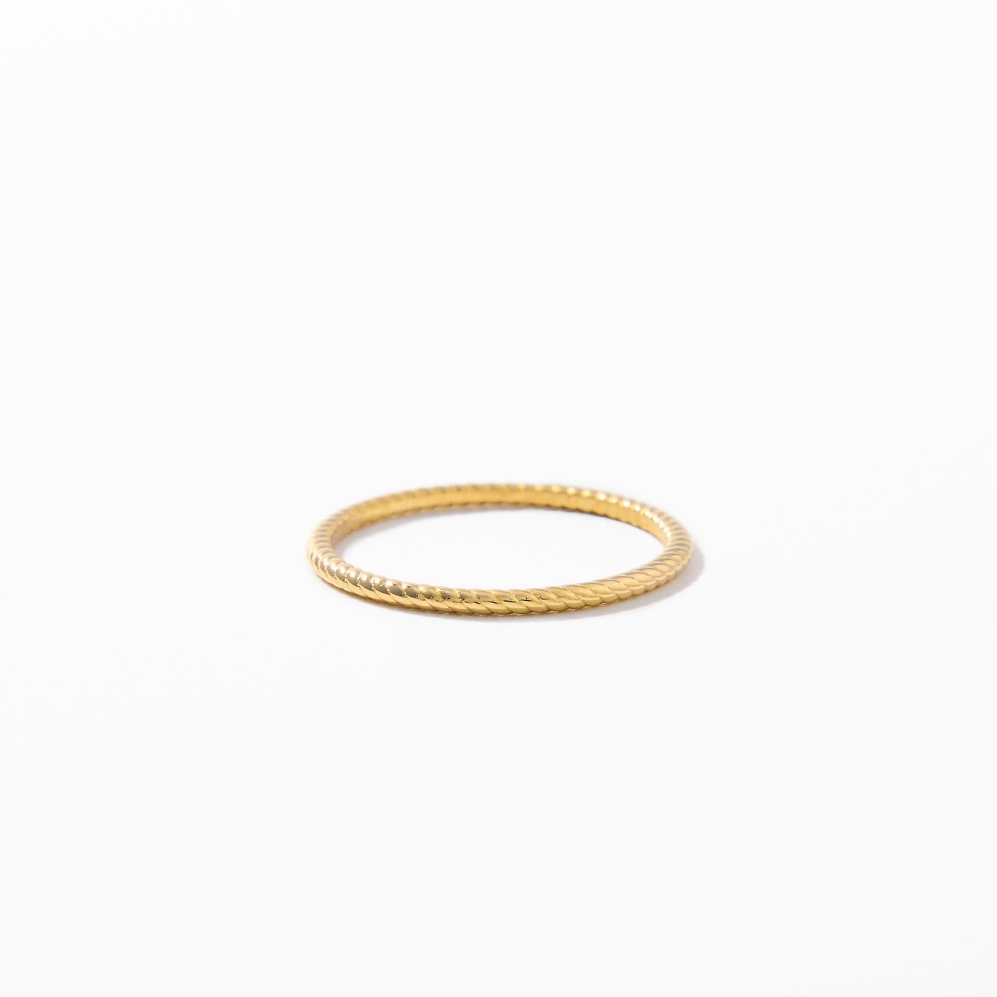 Thin Rope Ring - Dainty Twisted Ring