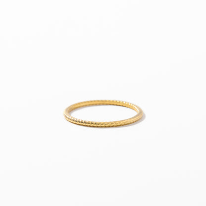 Thin Rope Ring - Dainty Twisted Ring