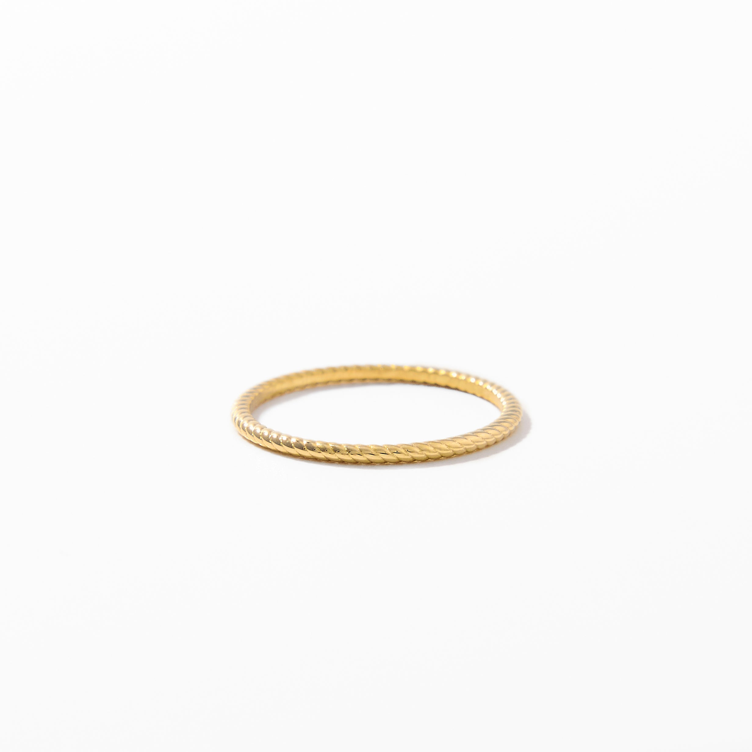 Thin Rope Ring - Dainty Twisted Ring