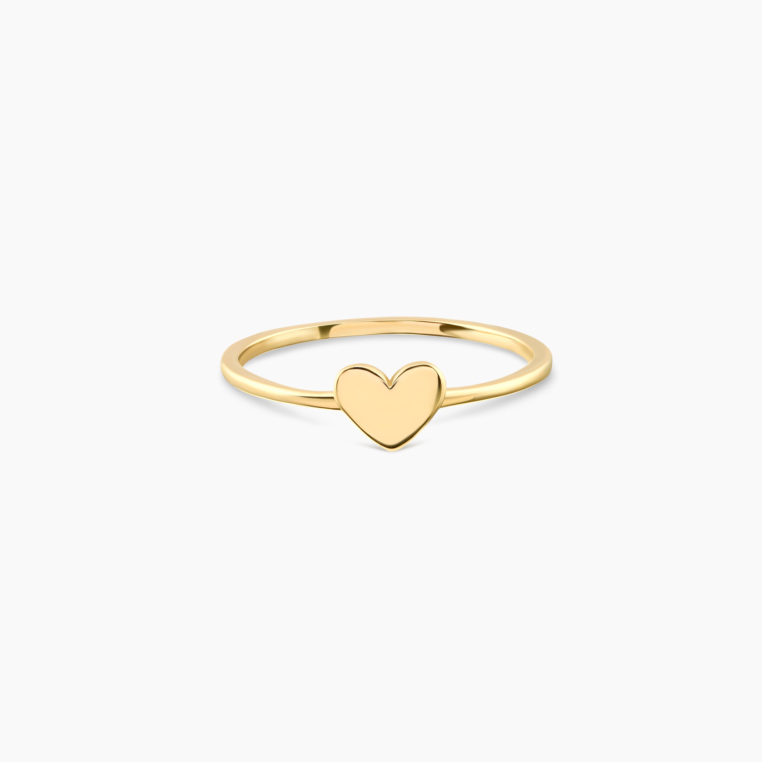 Puffed Heart Stacking Ring