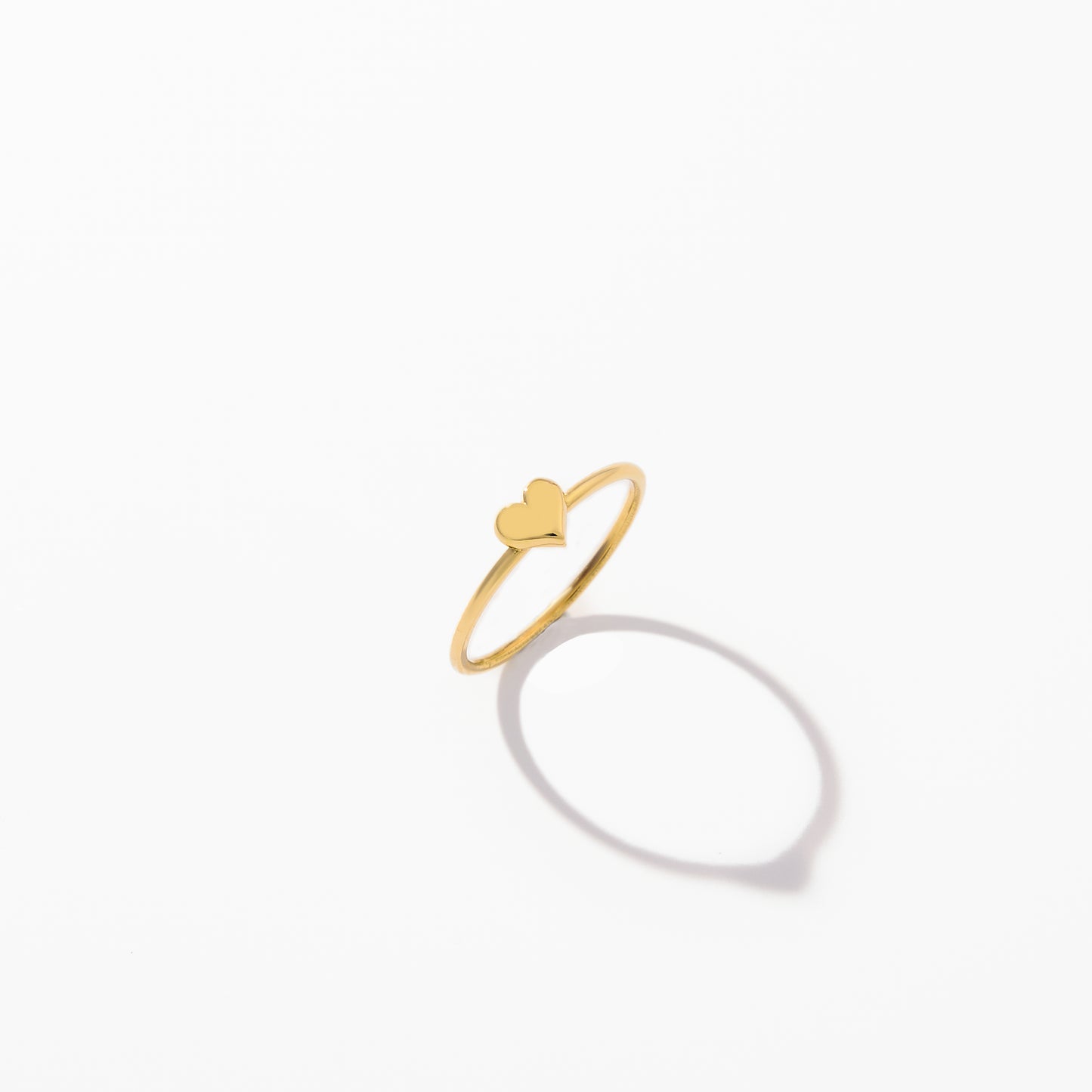 Puffed Heart Stacking Ring