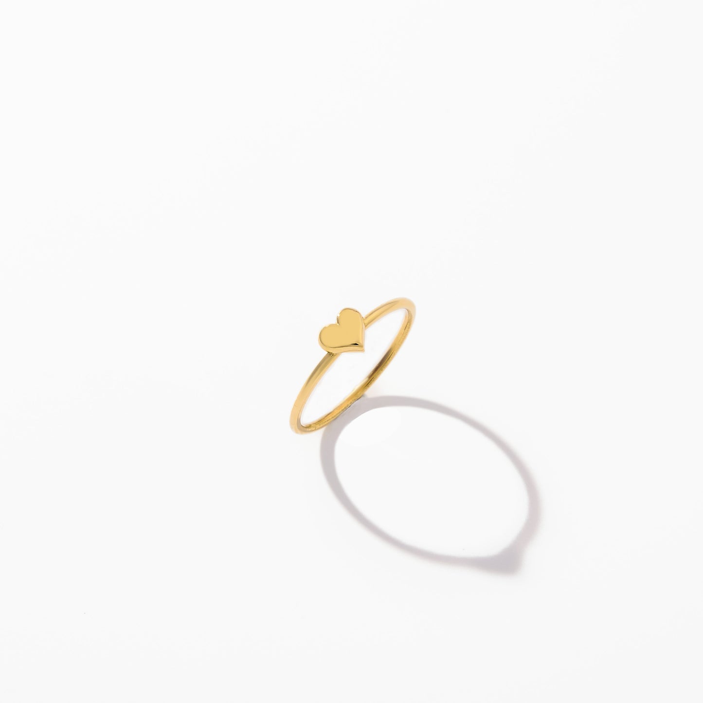 Puffed Heart Stacking Ring