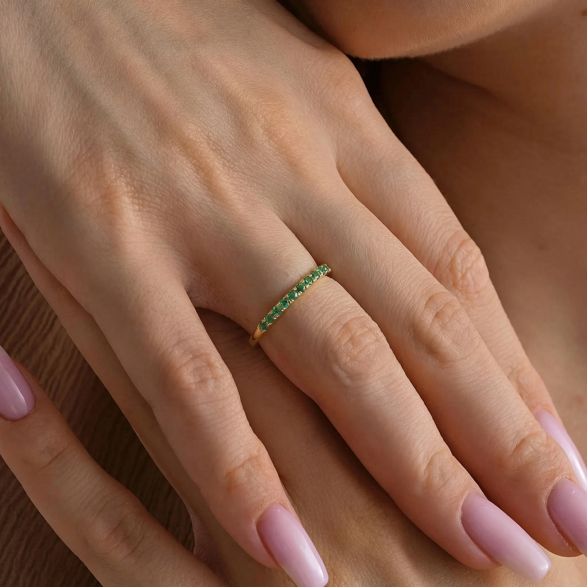 Dainty Birthstone Stacking Ring