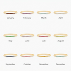 Dainty Birthstone Stacking Ring