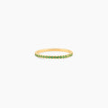Birthstone Half Eternity Ring