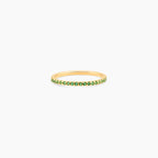 Birthstone Half Eternity Ring
