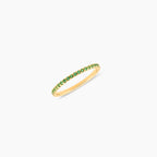 Birthstone Half Eternity Ring