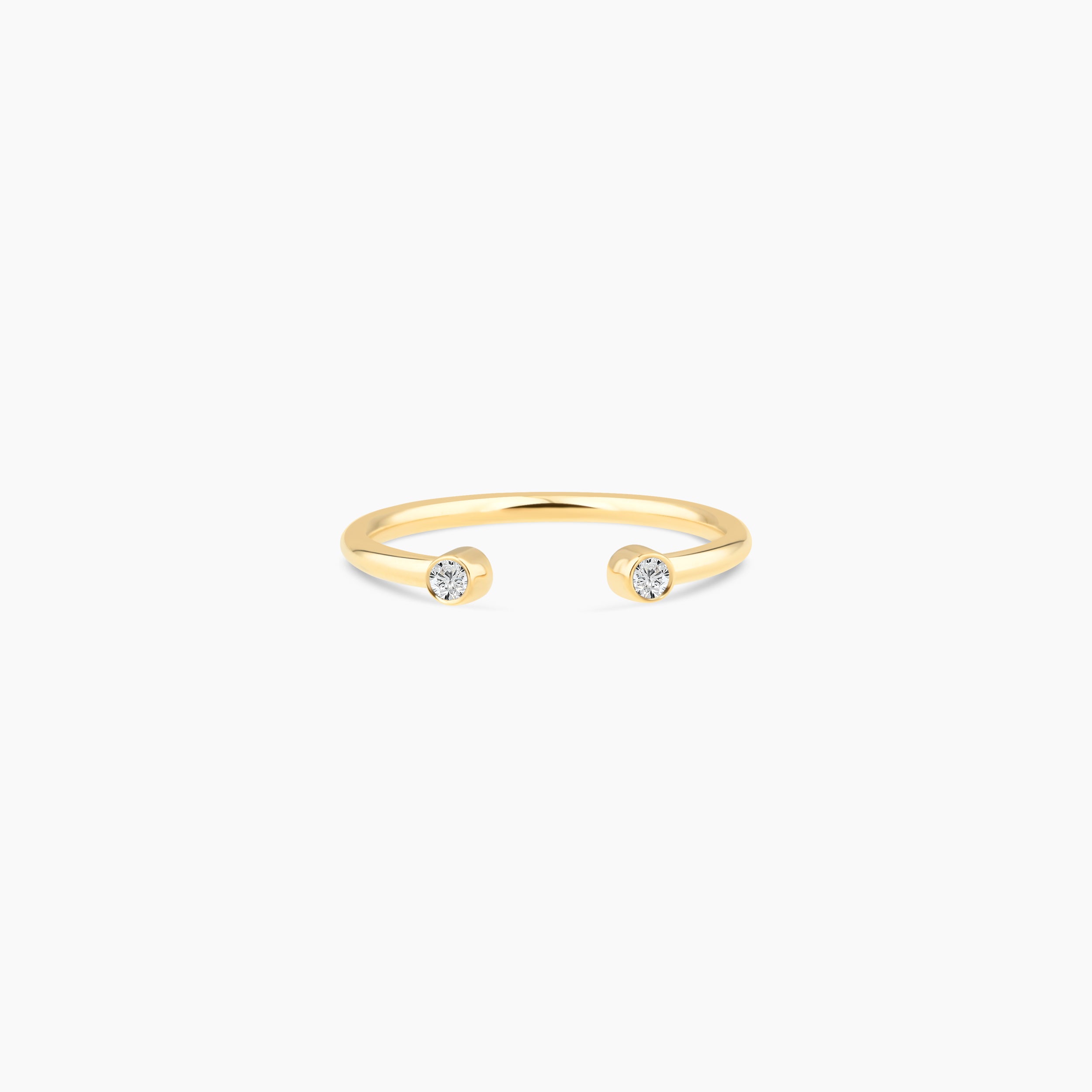 Dainty Diamond Open Ring