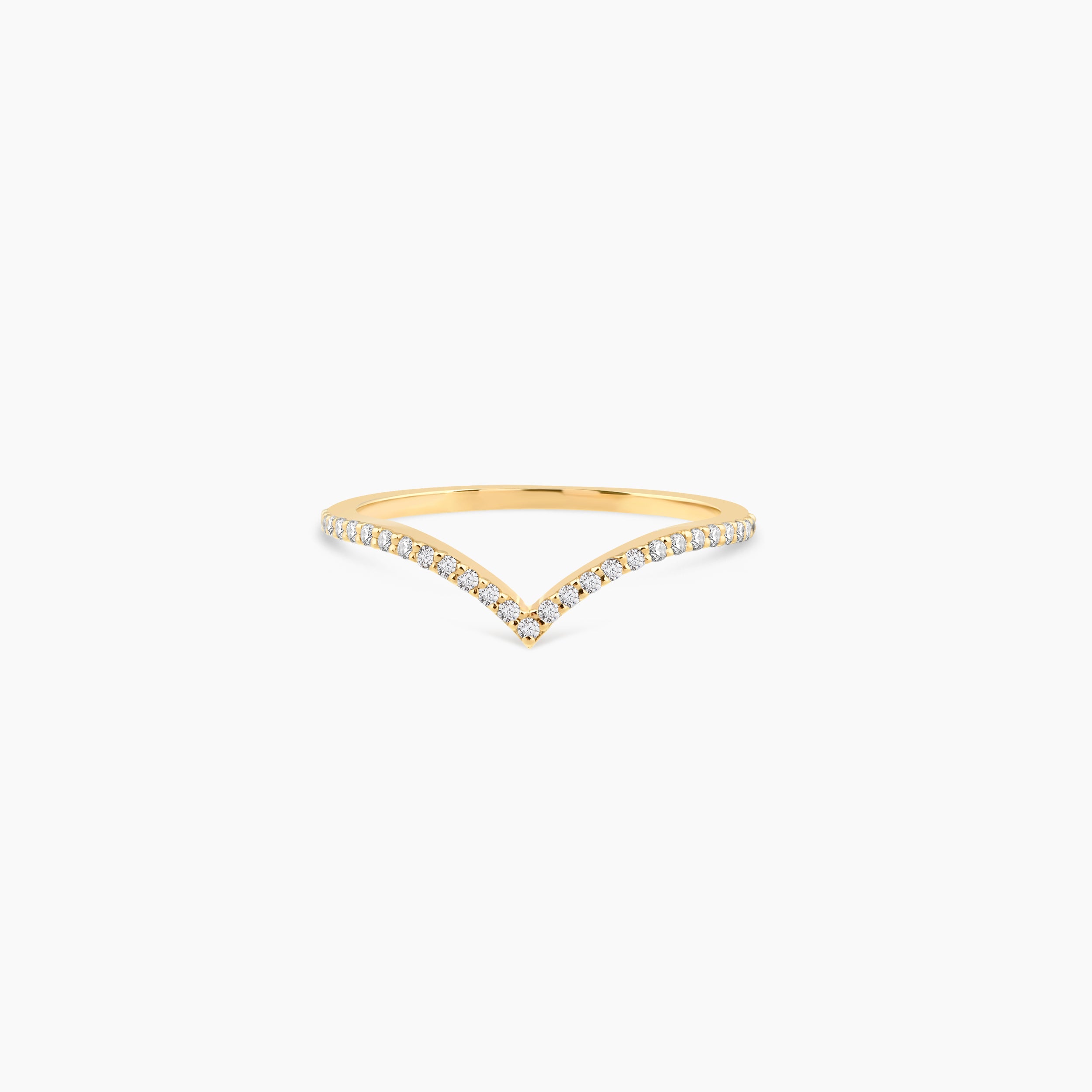 Diamond Chevron Ring