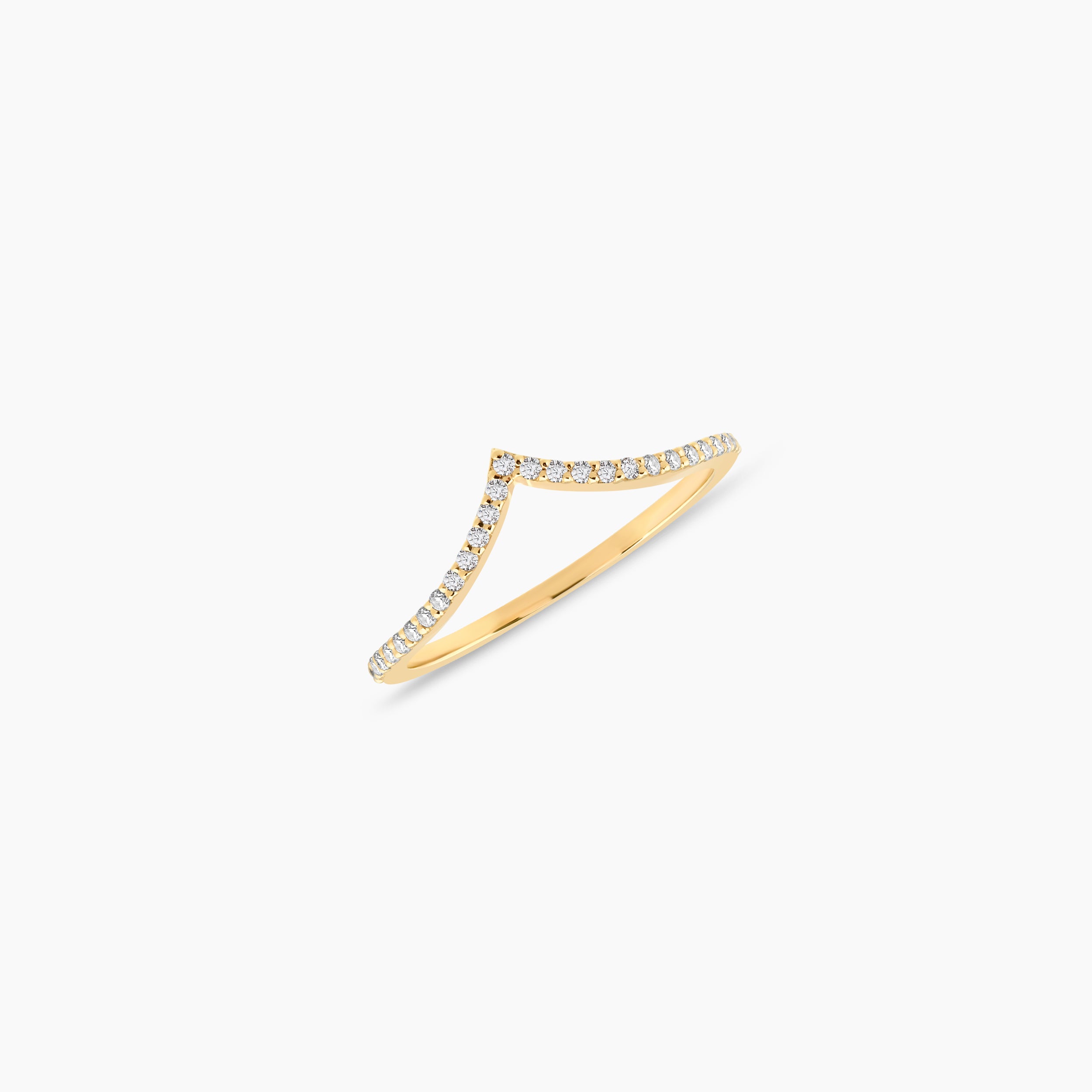 Diamond Chevron Ring