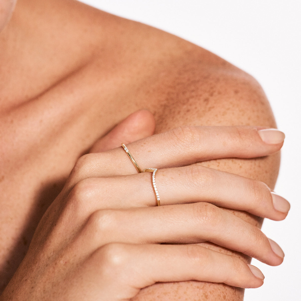 Diamond Chevron Ring