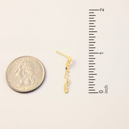 Name Dangle Drop Earrings